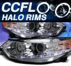 KS® CCFL Halo LED Projector Headlights (Chrome) - 09-13 Acura TSX (w⁄ OEM HID Only)