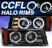 KS® CCFL Halo Projector Headlights (Black) - 04-12 Chevy Colorado