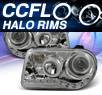 KS® DRL LED CCFL Halo Projector Headlights (Chrome) - 05-10 Chrysler 300C (w/o Stock HID)