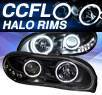 KS® CCFL Halo LED Projector Headlights (Black) - 98-02 Chevy Camaro