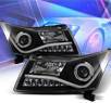 KS® LED Halo Projector Headlights (Black) - 11-16 Chevy Cruze (Gen 2 Style)