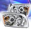 KS® CCFL Halo LED Projector Headlights (Chrome) - 07-13 Dodge Caliber