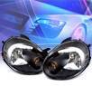 KS® Crystal Headlights (Black) - 03-05 Dodge Neon