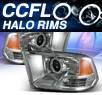 KS® CCFL Halo Projector Headlights (Chrome) - 09-12 Dodge Ram Pickup