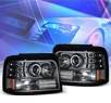 KS® Halo Projector Headlights (Black) - 92-96 Ford Bronco