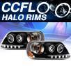 KS® CCFL Halo Projector Headlights (Black) - 97-03 Ford F-150 F150
