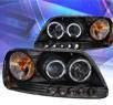 KS® LED Halo Projector Headlights (Black) - 97-03 Ford F150 F-150