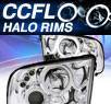 KS® CCFL Halo LED Projector Headlights (Black) - 05 - 09 Ford Mustang