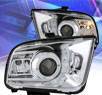 KS® LED Halo Projector Headlights (Chrome) - 05-09 Ford Mustang