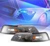 KS® Projector Headlights (Black) - 99-04 Ford Mustang