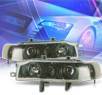 KS® Projector Headlights (Black) - 90-93 Honda Accord