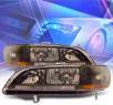 KS® Crystal Headlights (Black) - 98-02 Honda Accord