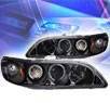 KS® Halo Projector Headlights (Black) - 98-02 Honda Accord