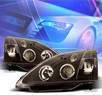 KS® Halo Projector Headlights (Black) - 02-05 Honda Civic Si 3dr.