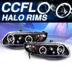 KS® CCFL Halo Projector Headlights (Black) - 06-11 Honda Civic 2dr.