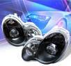 KS® Projector Headlights (Black) - 01-05 Mercedes-Benz C320 Sedan W203 without stock HID