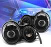KS® Projector Headlights (Black) - 99-02 Mercedes-Benz E320 W210