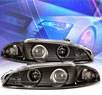 KS® Halo Projector Headlights (Black) - 97-99 Mitsubishi Eclipse