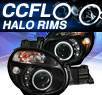 KS® CCFL Halo LED Projector Headlights (Black) - 02-04 Subaru Impreza