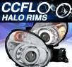 KS® CCFL Halo LED Projector Headlights (Chrome) - 02-04 Subaru Impreza