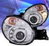 KS® LED Halo Projector Headlights (Chrome) - 02-04 Subaru Impreza