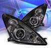 KS® LED Halo Projector Headlights (Black) - 00-05 Toyota Celica