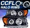 KS® CCFL Halo LED Projector Headlights (Black) - 06-08 Toyota RAV-4 RAV4