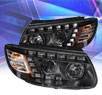 KS® DRL LED Projector Headlights (Black) - 07-12 Hyundai Santa Fe