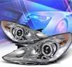 KS® LED Halo Projector Headlights (Chrome) - 11-14 Hyundai Sonata