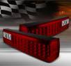 TD® LED Tail Lights (Red⁄Clear) - 87-93 Ford Mustang