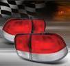 TD® Euro Tail Lights (Red/Clear) - 96-98 Honda Civic 4dr.
