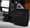 TD® Power Extending Towing Side View Mirrors (Black) - 04-13 Ford F150 F-150 (With LED Signal Lights)