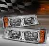 TD® LED Front Bumper Signal Lights (Euro Clear) - 03-06 Chevy Silverado w/ Amber Reflector