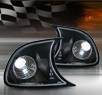 TD® Clear Corner Lights G2 (JDM Black) - 99-01 BMW 323Ci 2dr E46