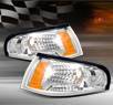 TD® Clear Corner Lights (Euro Clear) - 94-98 Ford Mustang w/ Amber Reflector