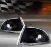 TD® Clear Corner Lights (JDM Black) - 92-95 Honda Civic 2/3dr