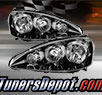 TD® Crystal Headlights (Black) - 05-06 Acura RSX RS-X