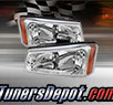 TD® Crystal Headlights (Chrome) - 03-07 Chevy Silverado 1500HD