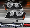 TD® Crystal Headlights (Black) - 08-14 Dodge Avenger