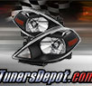 TD® Crystal Headlights (Black) - 07-12 Nissan Versa