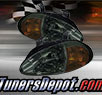TD® 1pc Amber Crystal Headlights (Smoke) - 93-97 Honda Del Sol
