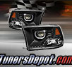 TD® LED Halo Projector Headlights (Black) - 09-14 Dodge Ram