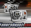 TD® LED Halo Projector Headlights (Chrome) - 09-14 Dodge Ram