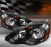 TD® Crystal Headlights (Black) - 02-04 Acura RSX (w/ Amber Reflector)
