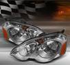 TD® Crystal Headlights - 02-04 Acura RSX (w/ Amber Reflector)