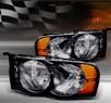TD® Crystal Headlights (Smoke) - 03-05 Dodge Ram 2500 / 3500 Pickup (w/ Amber Reflector)