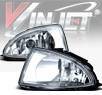 WINJET® OEM Style Fog Light Kit (Clear) - 04-05 Honda Civic