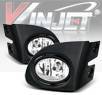 WINJET® OEM Style Fog Light Kit (Smoke) - 02-05 Honda Civic Si 3dr