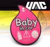 YAC® JDM Baby on Board Badge - Baby in Car (Girl) Magatama Hanger
