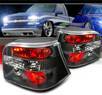 SPEC-D® Altezza Tail Lights (Black) - 99-04 VW Volkswagen Golf MK IV 